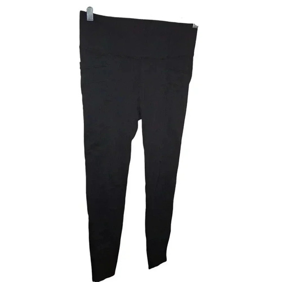 Athleta Metro Skinny Pants Womens MT Black Knit Yoga Athletic Legging EUC - Picture 10 of 16